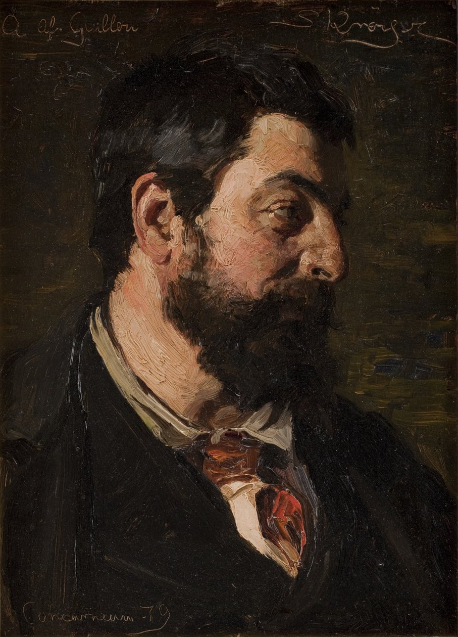 Portræt af den franske maler Alfred Guillou af Peder Severin Krøyer