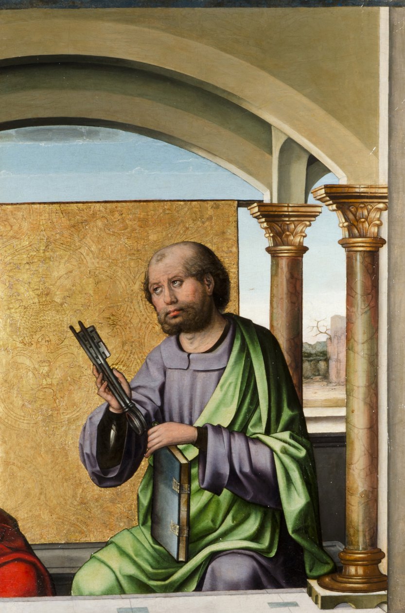 Sankt Peter, ca. 1495 (olie og bladguld på panel) af Pedro Berruguete