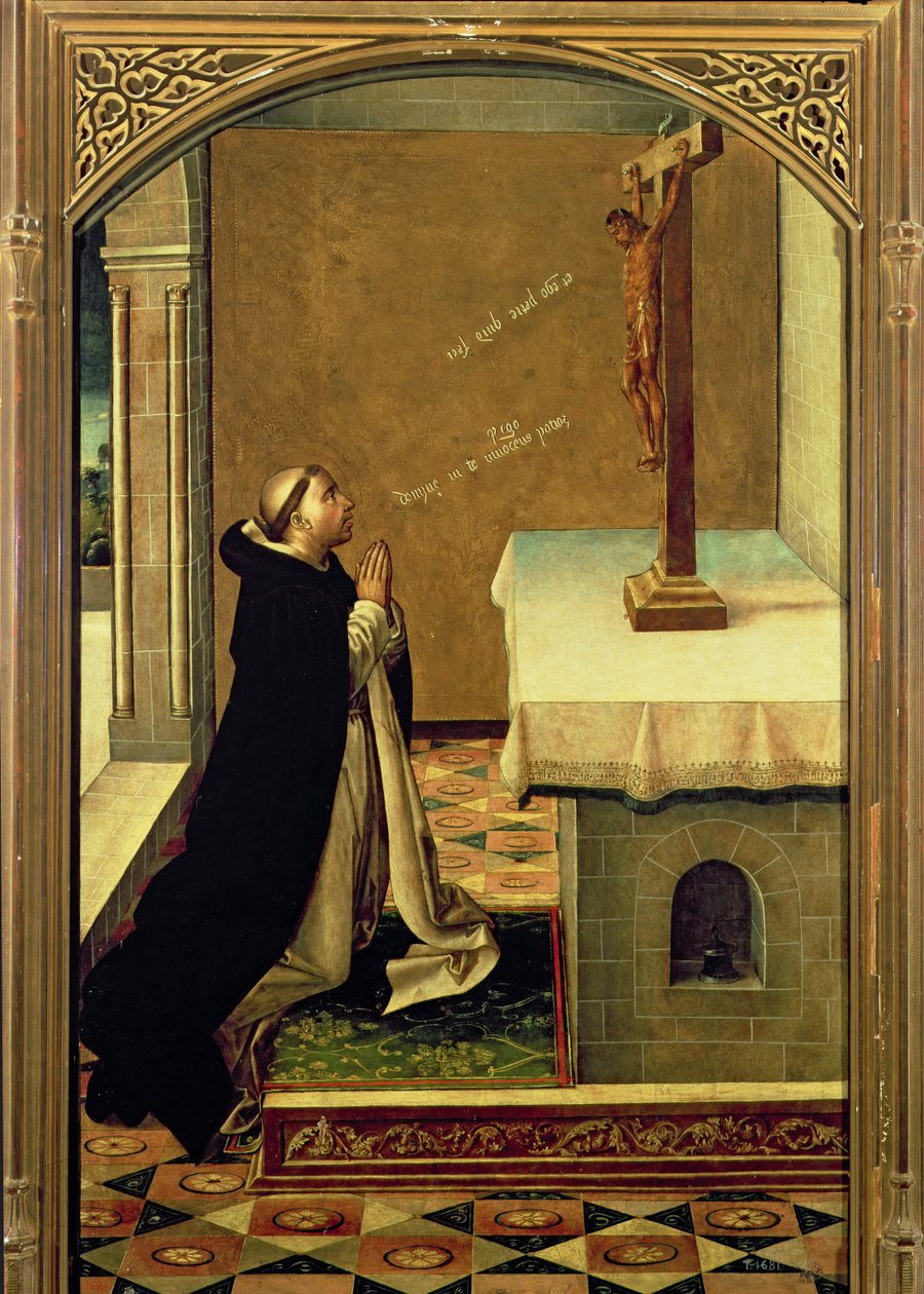 Sankt Peter Martyr (ca. 1205-52) ved bøn af Pedro Berruguete