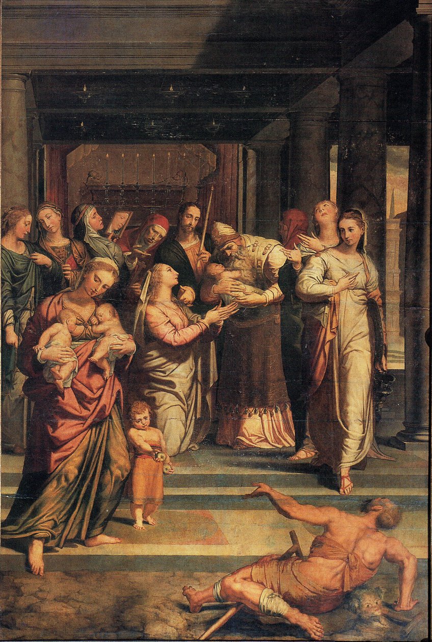 Jomfruens renselse i templet af Pedro Campaña