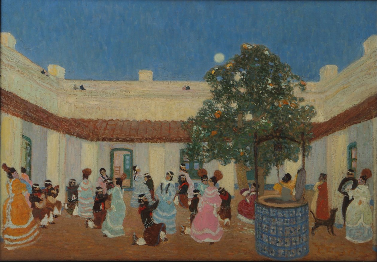 Gårdhave af Pedro Figari