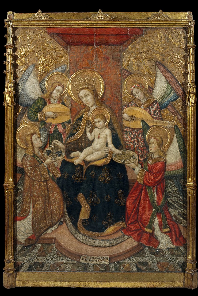 Jomfru og engle af Pedro García de Benabarre