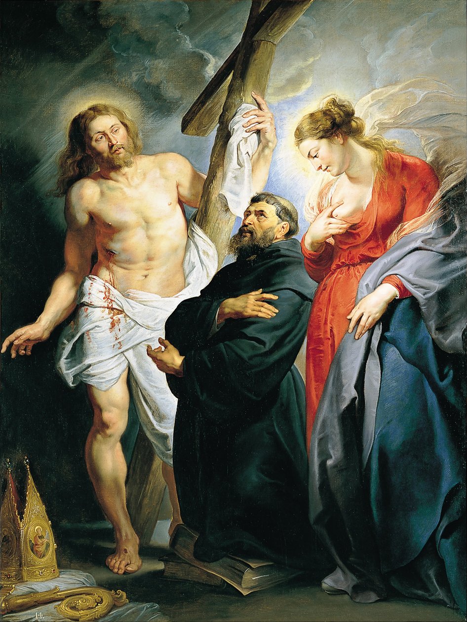 Saint Augustine mellem Kristus og Jomfruen af Pedro Pablo Rubens