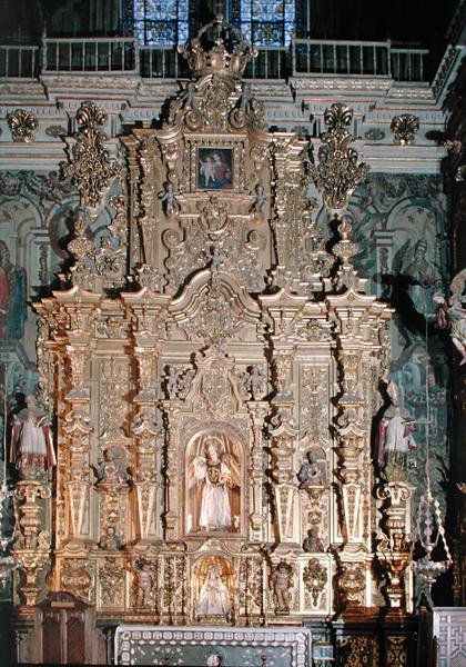 Retable of St Raphael (forgyldt træ) af Pedro Sanchez Sarabia