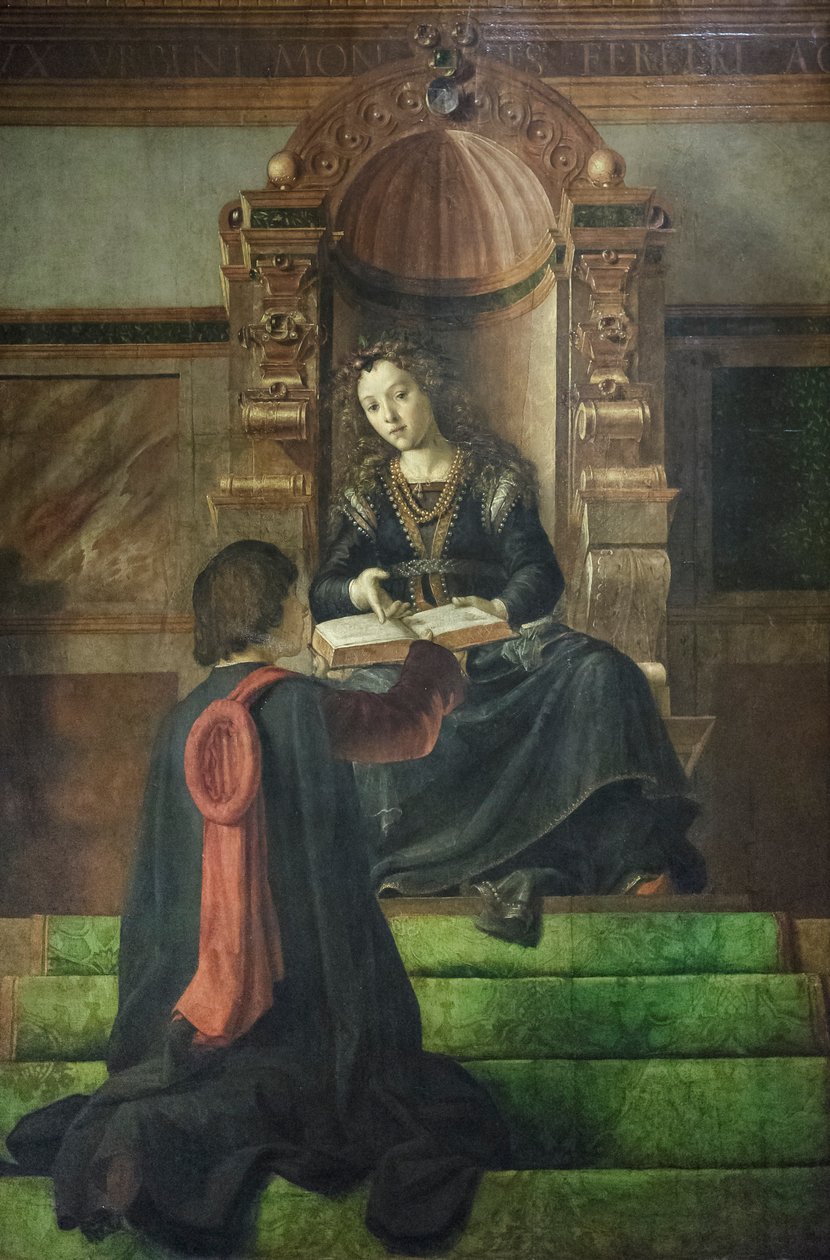 Retorikkens allegori, ca. 1477-82 (olie på panel) af Pedro Berruguete