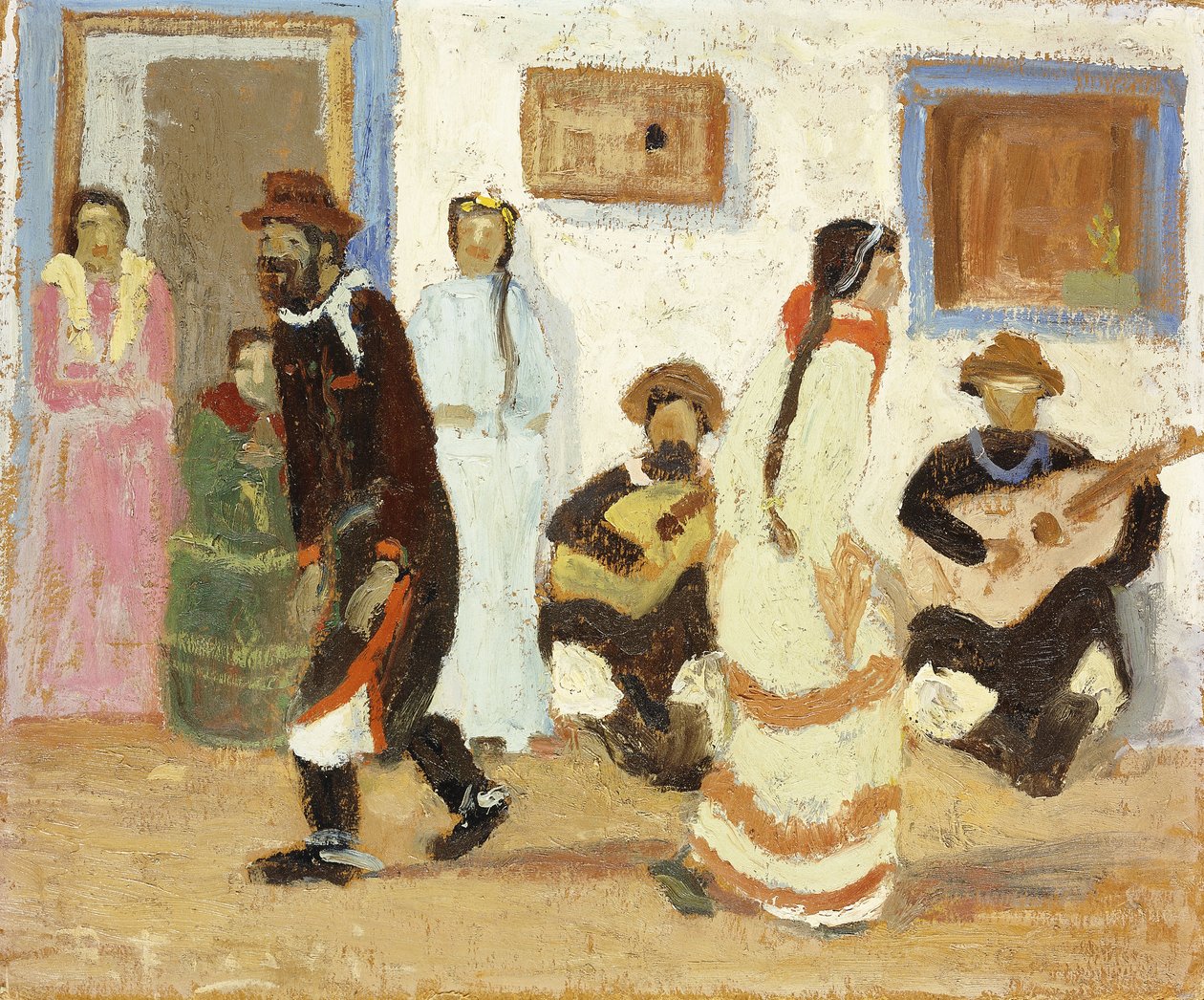 Kreolsk dans; Baile Criollo af Pedro Figari