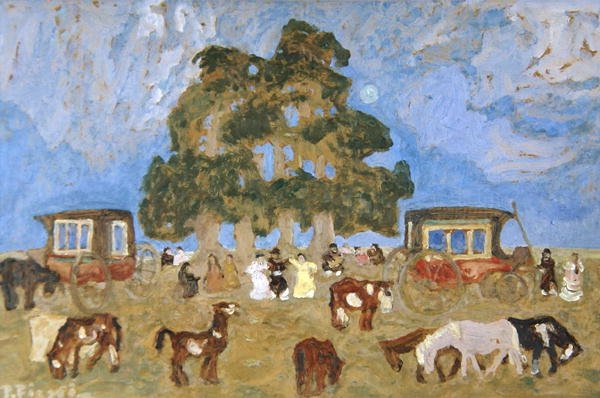 Møde på vej af Pedro Figari