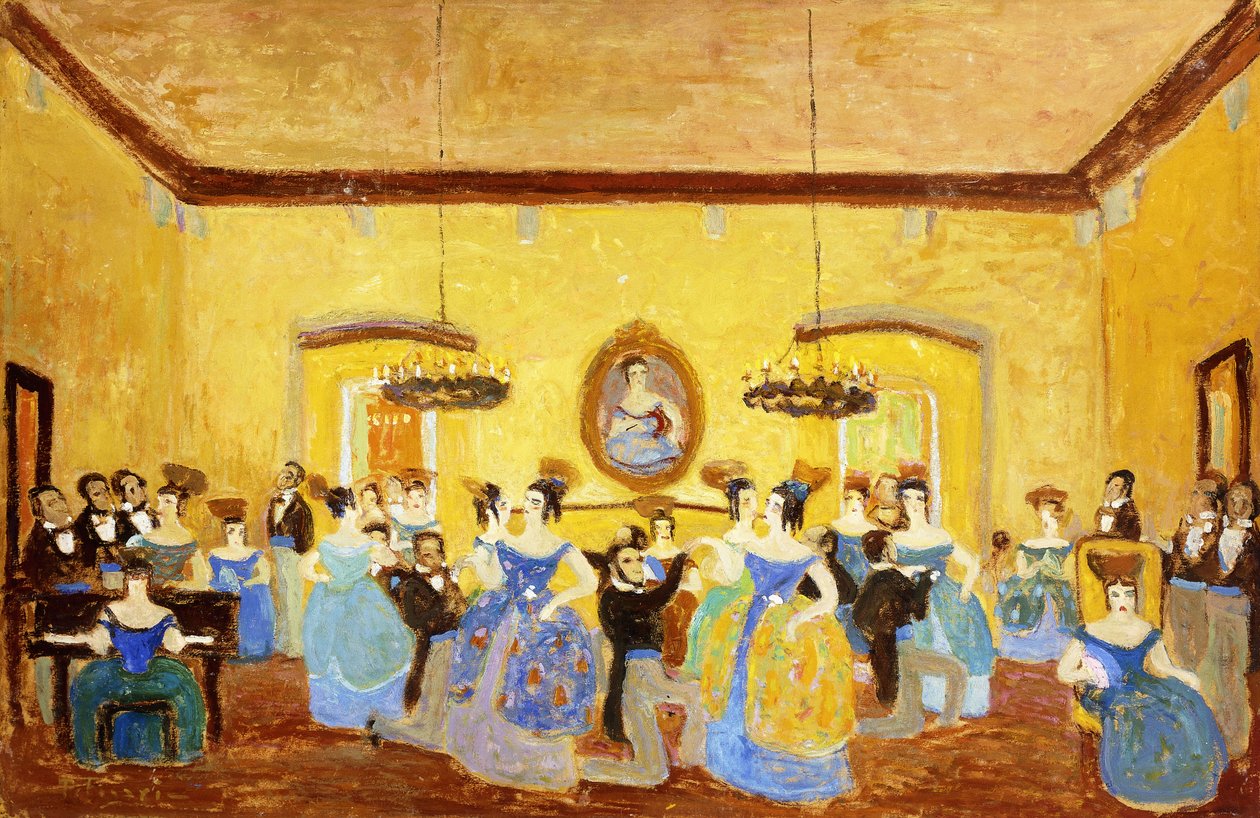 Den koloniale menuet; El Minue Colonial af Pedro Figari