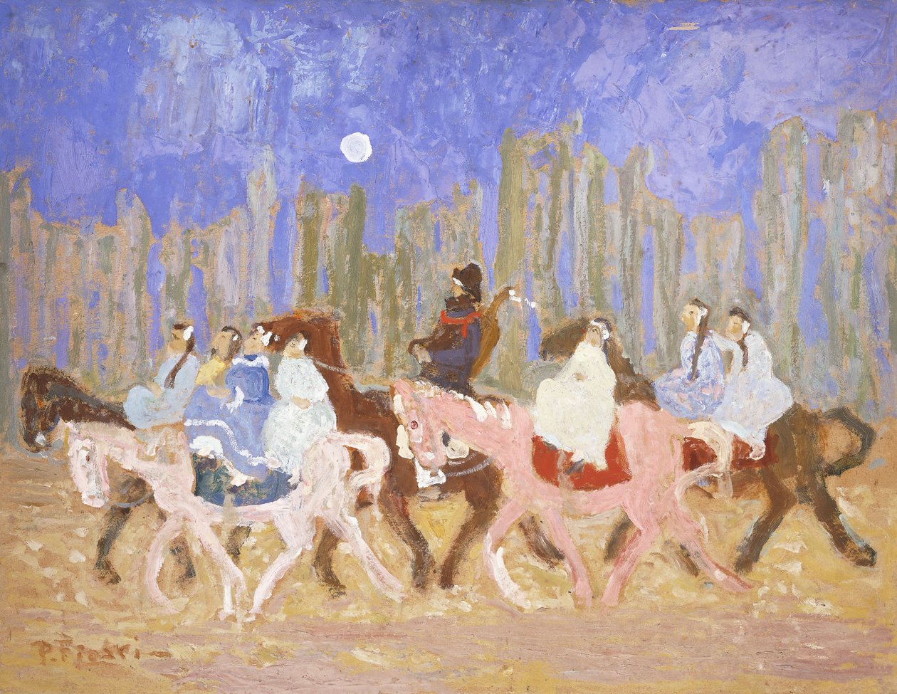 Til festen; A la Fiesta af Pedro Figari