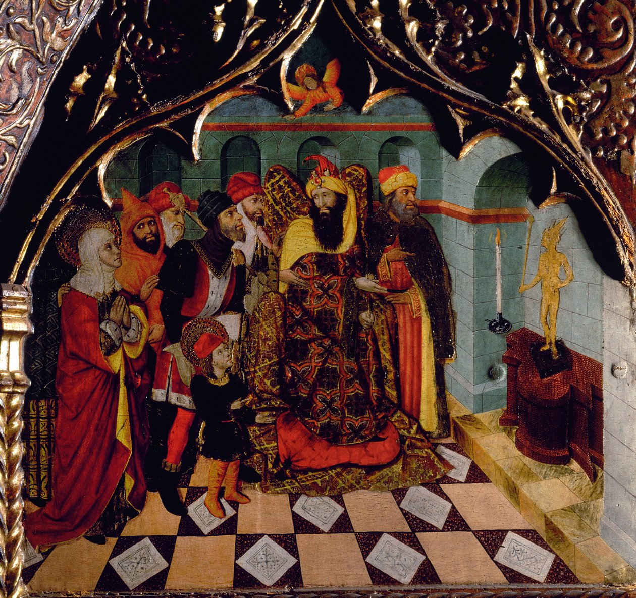 Altertavle af Sant Quirze de Galliners, detalje af Pedro García de Benabarre
