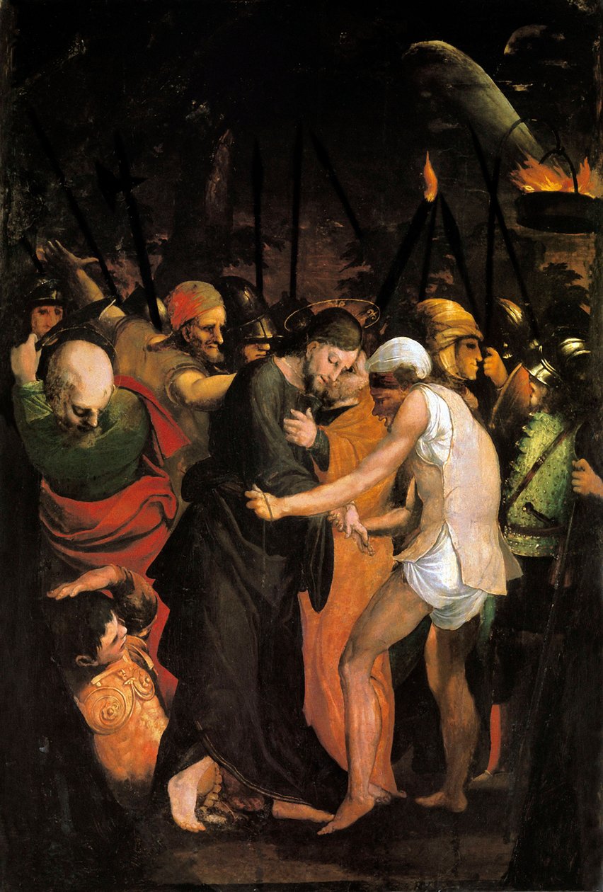 Jesu Kristi arrestation af Pedro Machuca
