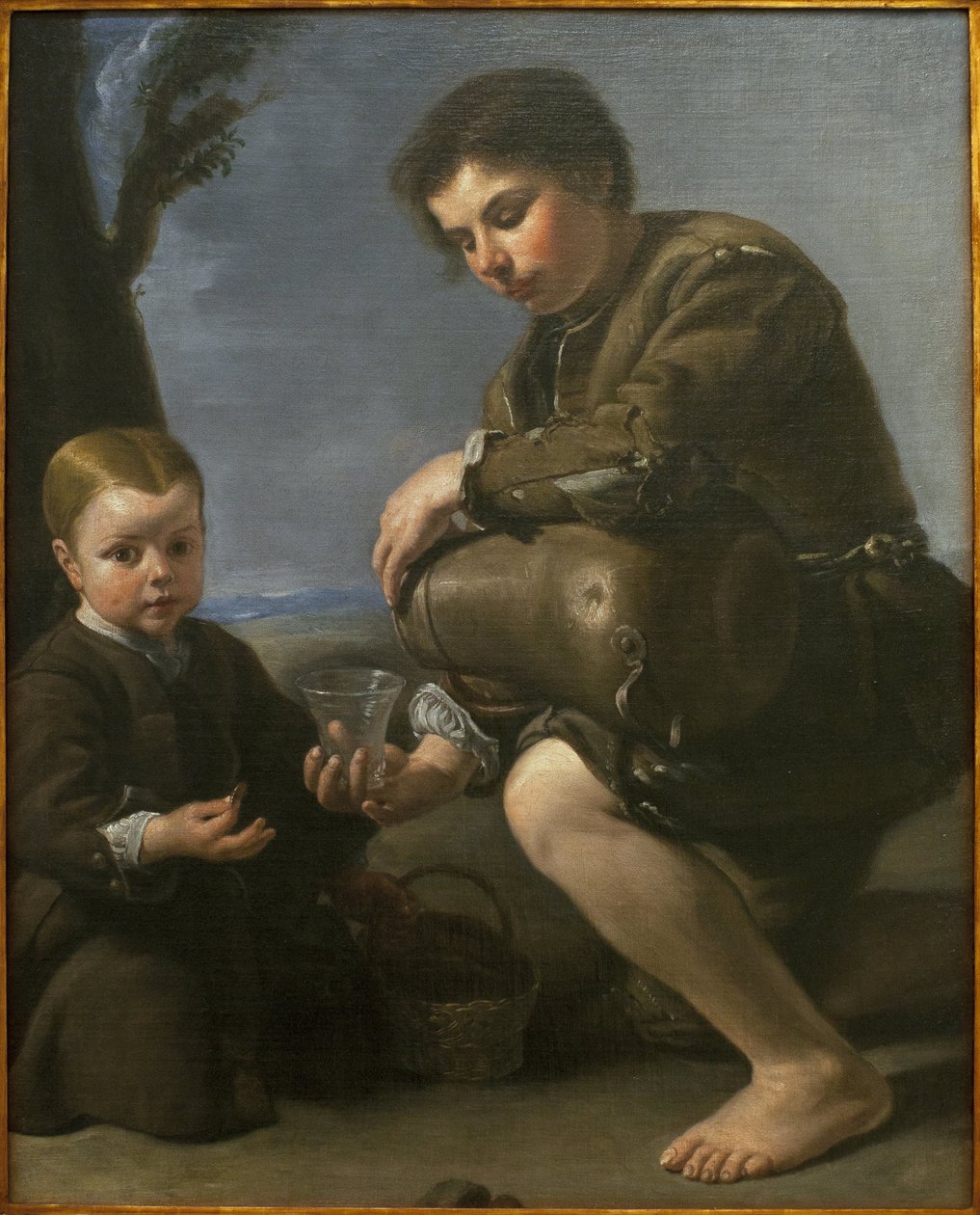 Vinsælgeren. Maleri af Pedro Nunez de Villavicencio (ca. 1640-ca. 1698), olie på lærred, ca. 1685. Museum of Fine Arts i Sevilla, Spanien. af Pedro Nunez de Villavicenzio