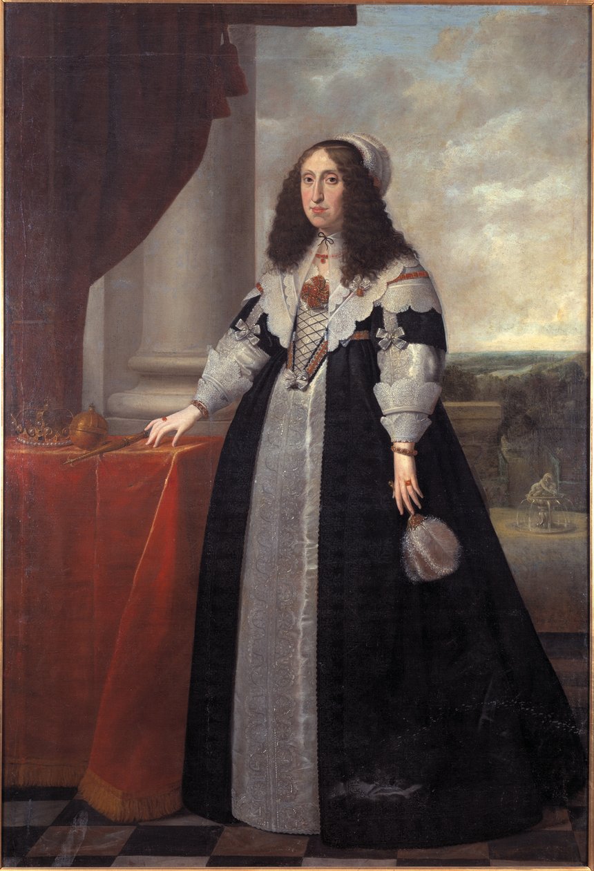 Ærkehertuginde Cecile Renee af Østrig, dronning af Polen - Portræt af ærkehertuginde Cecilia Renata af Østrig (1611-1644), dronning af Polen, af Danckers de Rij, Peeter (ca. 1605-1661). olie på lærred af Peeter Danckers de Rij