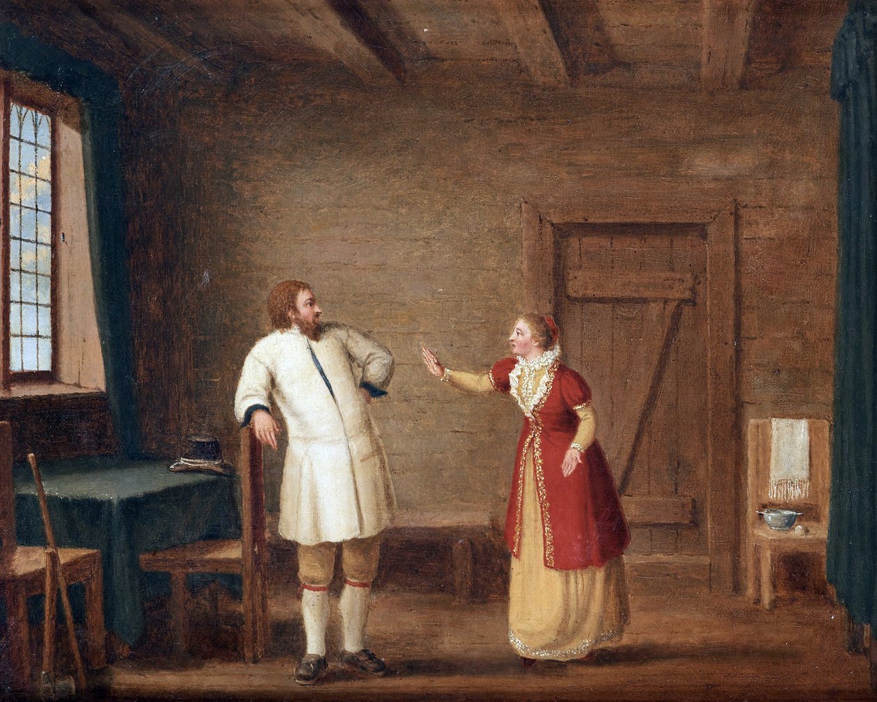 Le roi Gustave I Vasa (1496-1560) a Ornas - Kong Gustav Vasa i Ornaes par Hillestroem, Pehr (1732-1816). Olie på lærred, størrelse: 42x52, , Privat samling af Pehr Hilleström