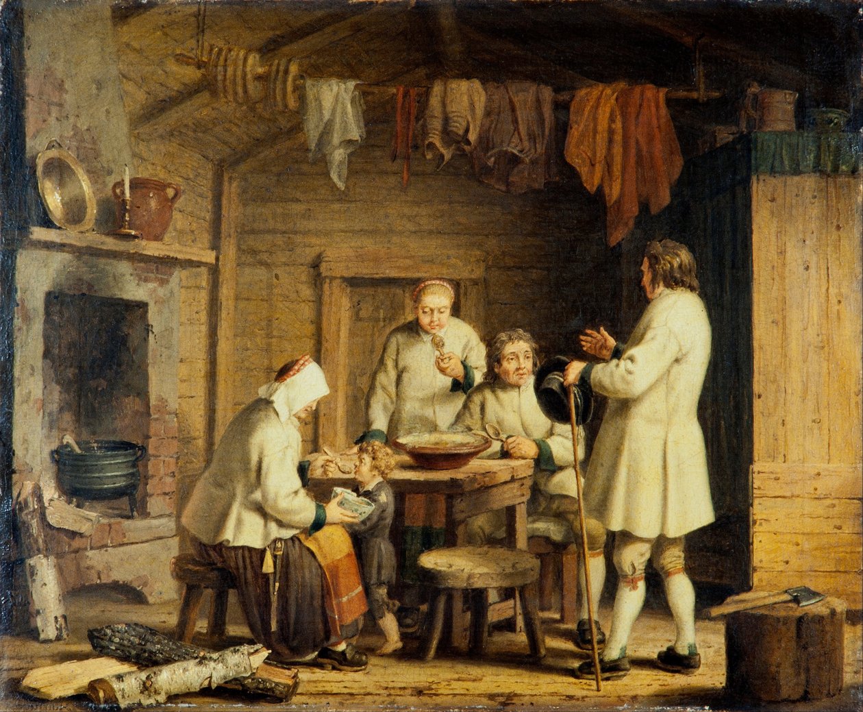 Folk fra Mora i Dalecarlien, ca. 1800 (olie på lærred) af Pehr Hilleström