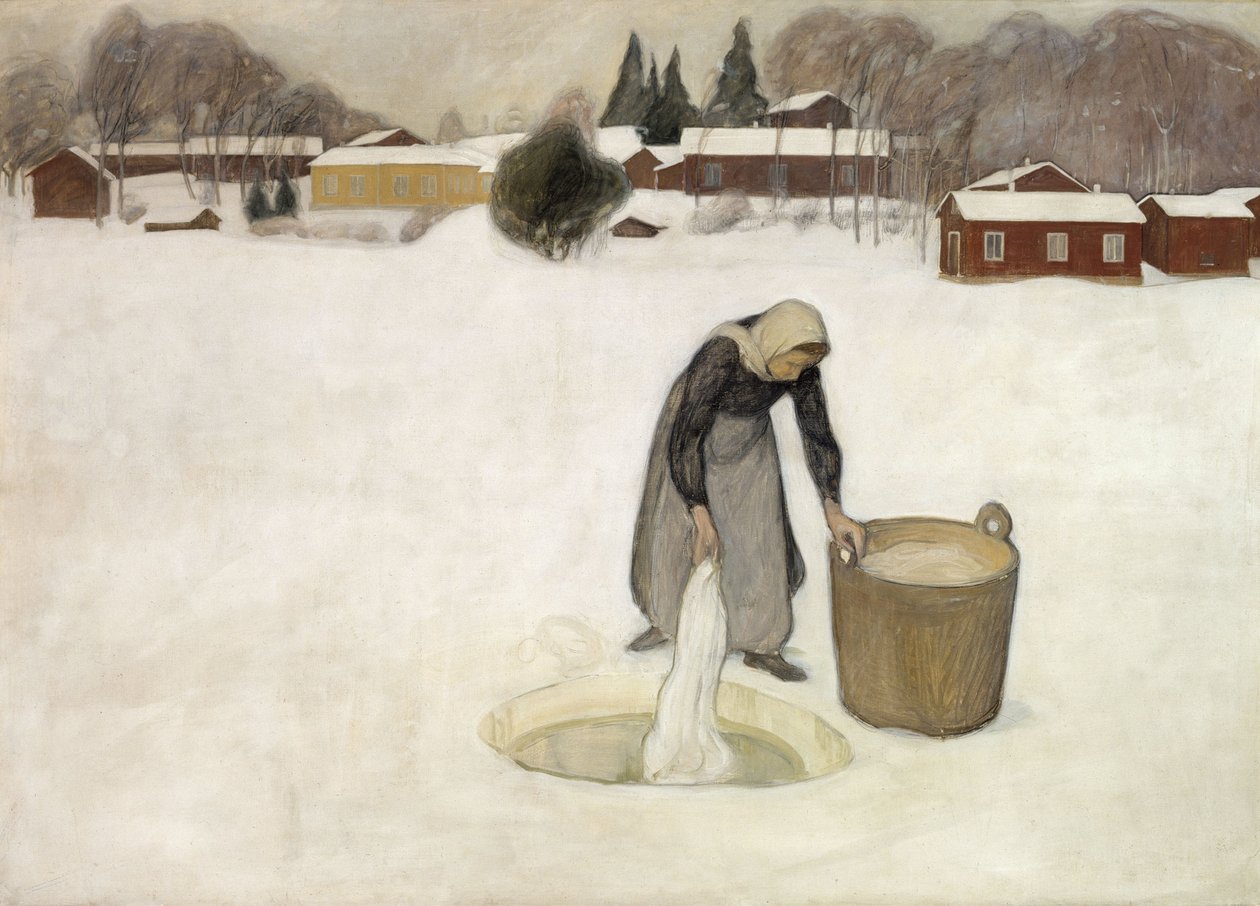 Vask på isen af Pekka Halonen