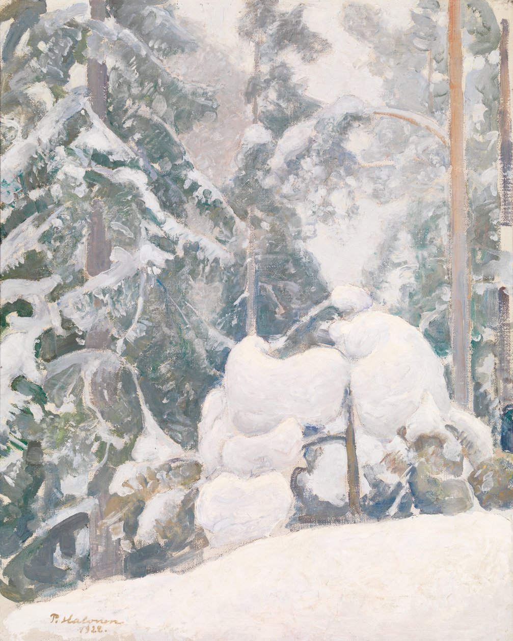 Vinterlandskab af Pekka Halonen