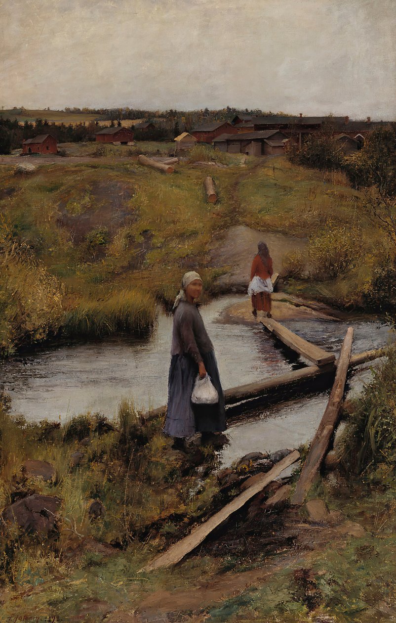 Genvejen, 1892. af Pekka Halonen