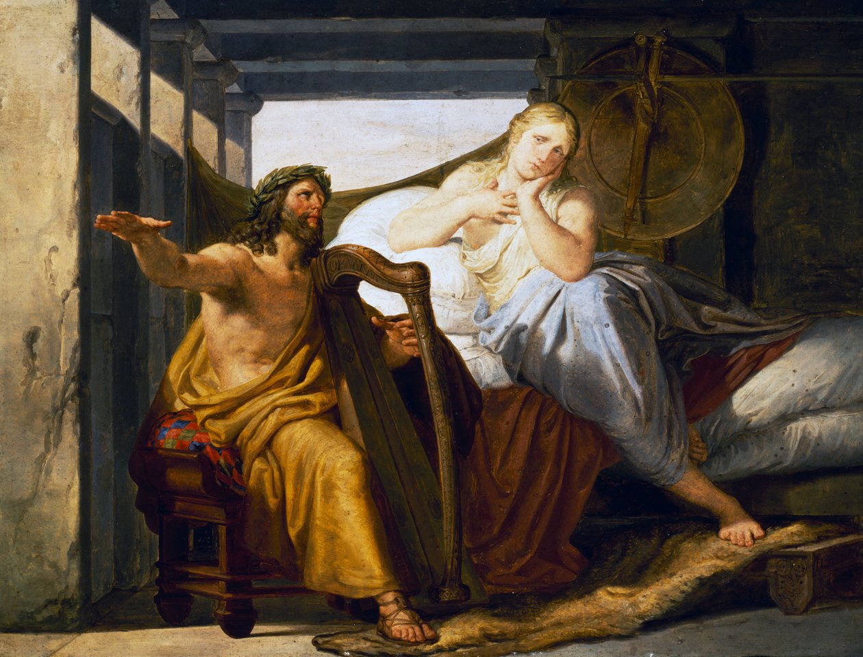 Ossian og Malvina af Pelagio Palagi