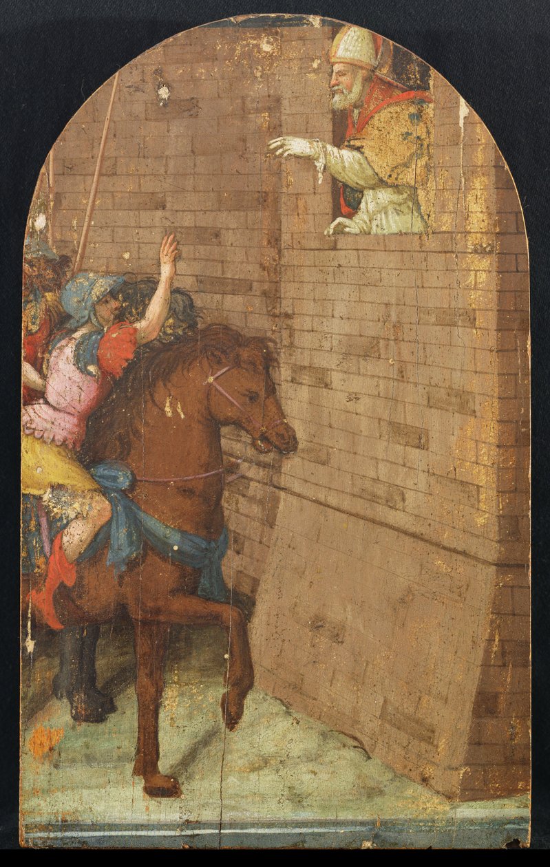 Saint Geminiano redder Modena fra Hunneren Attila af Pellegrino Aretusi