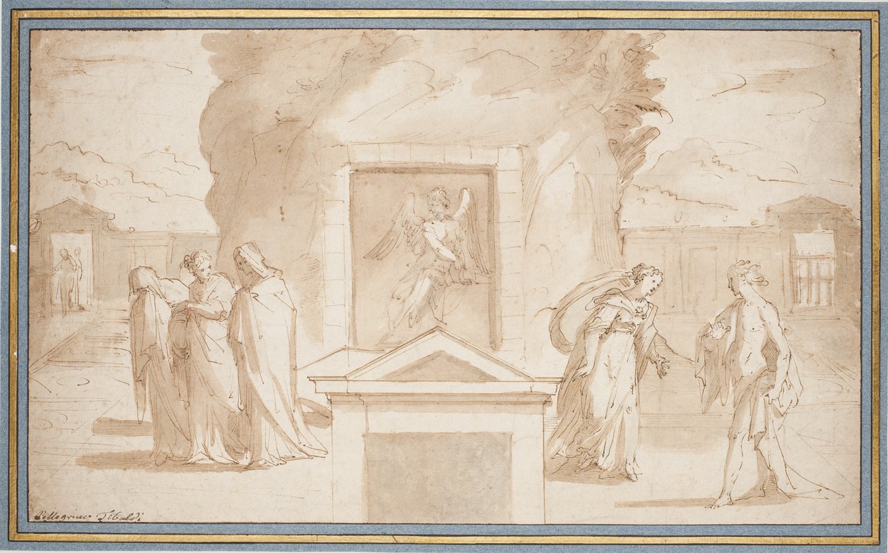 Kvinderne ved Kristi grav og Noli me tangere af Pellegrino Tibaldi