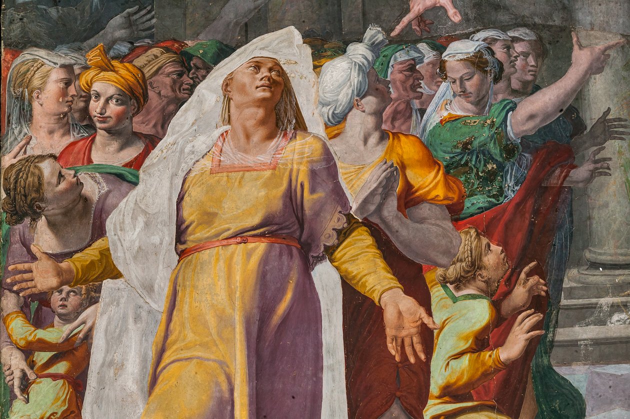 Meddelelsen om baptistens komme, Poggi-kapellet af Pellegrino Tibaldi