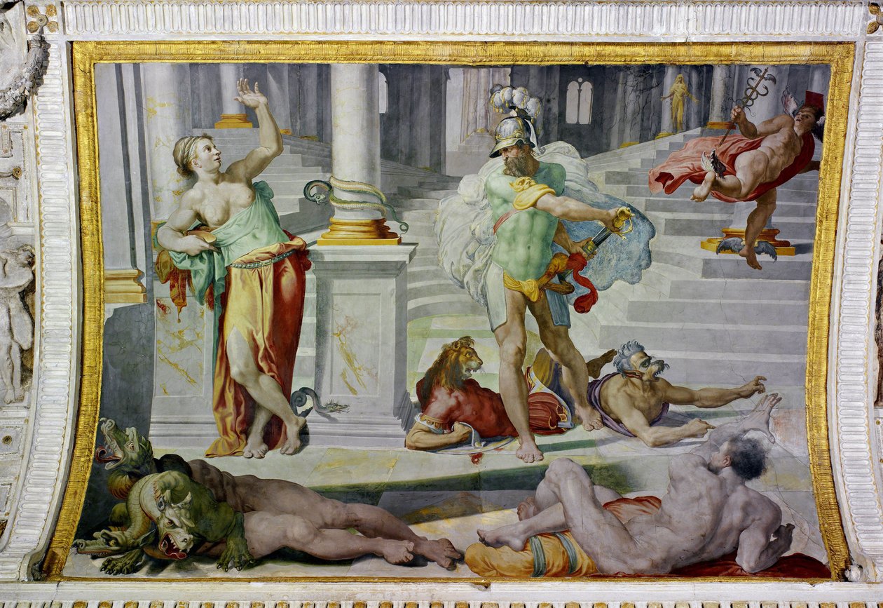 Ulysses og Circe, omkring 1550 (fresco) af Pellegrino Tibaldi