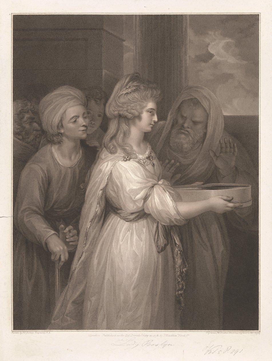 Mrs Seaforth som, Tuccia - The Vestal Virgin af Peltro W. Tomkins