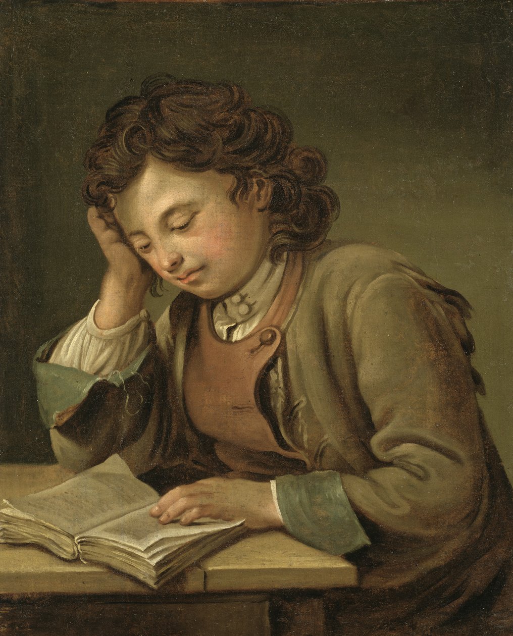En dreng læser, 1758 af Per Krafft