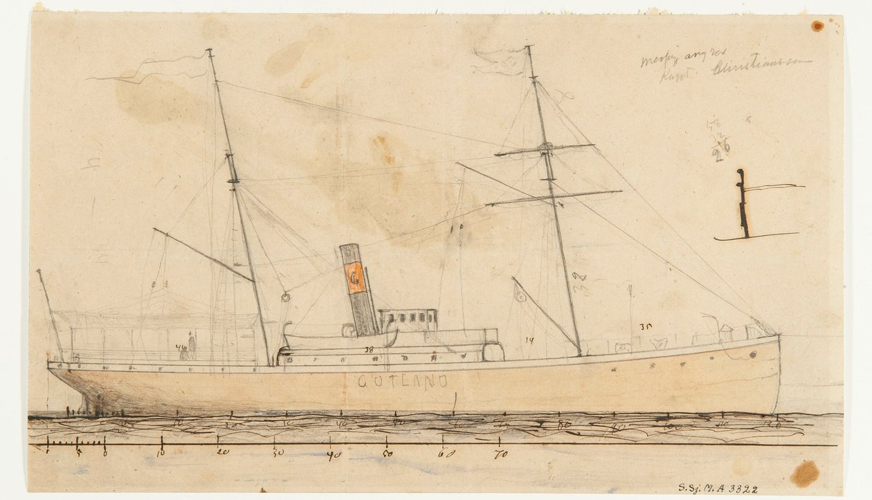 Angfartyget GOTLAND af Per Wilhelm Cedergren