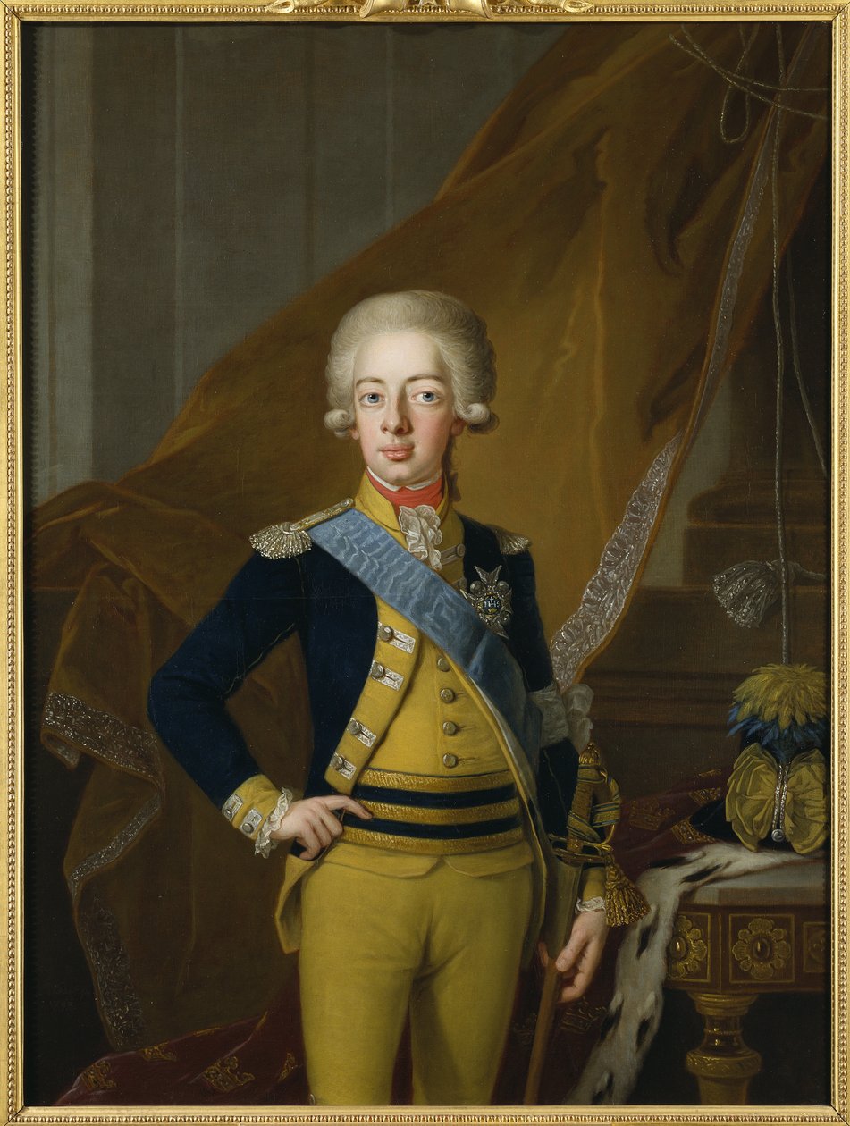 Gustave IV Adolphe de Suede - Portræt af Gustav IV Adolf af Sverige (1778-1837), af Krafft, Per, den ældre (1724-1793). Olie på lærred af Per Krafft