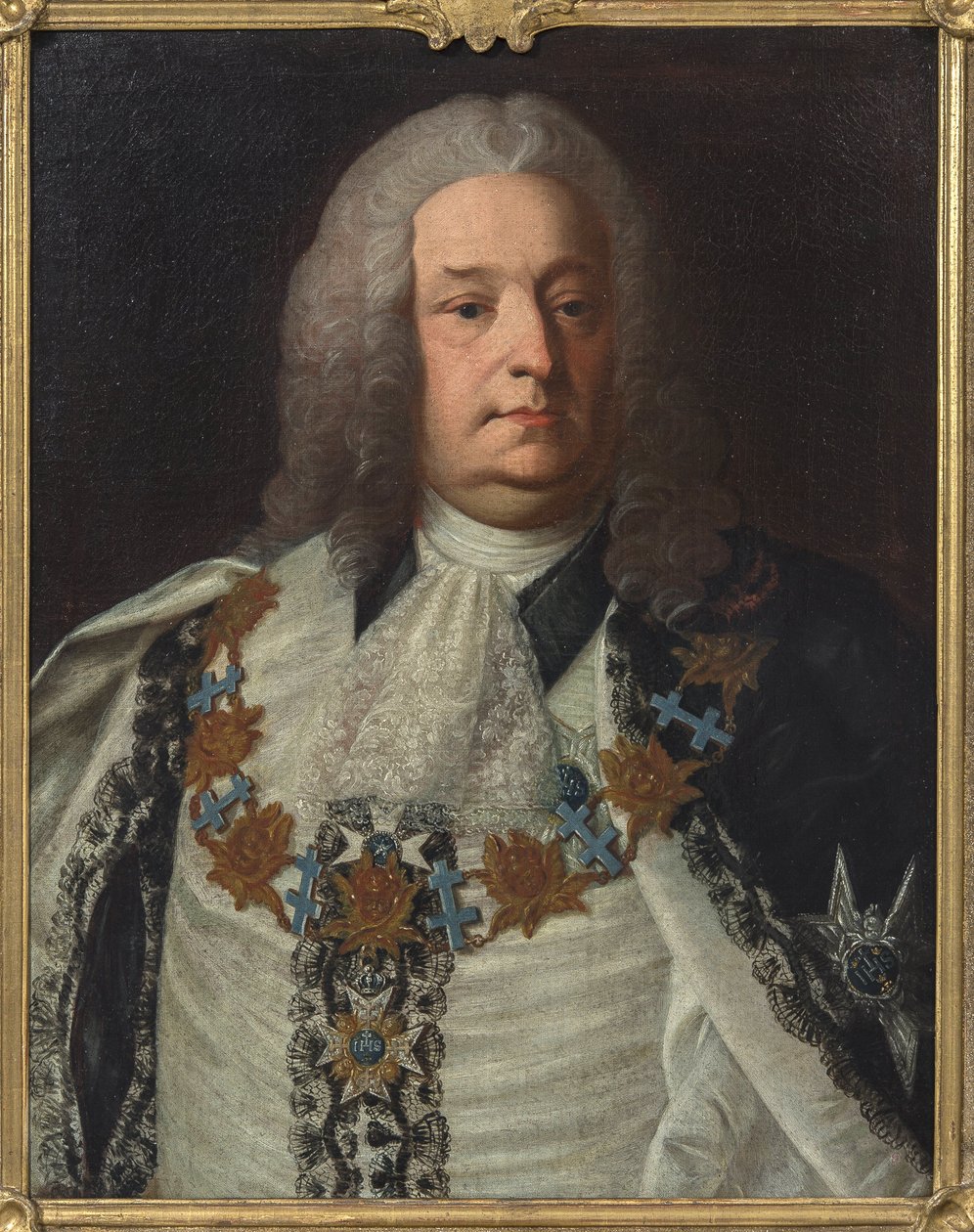 Portræt af grev Herman Cedercreutz (1684-1754), af Fjellstroem, Per Ericsson (1719-1790). Olie på lærred af Per Ericsson Fjellstroem