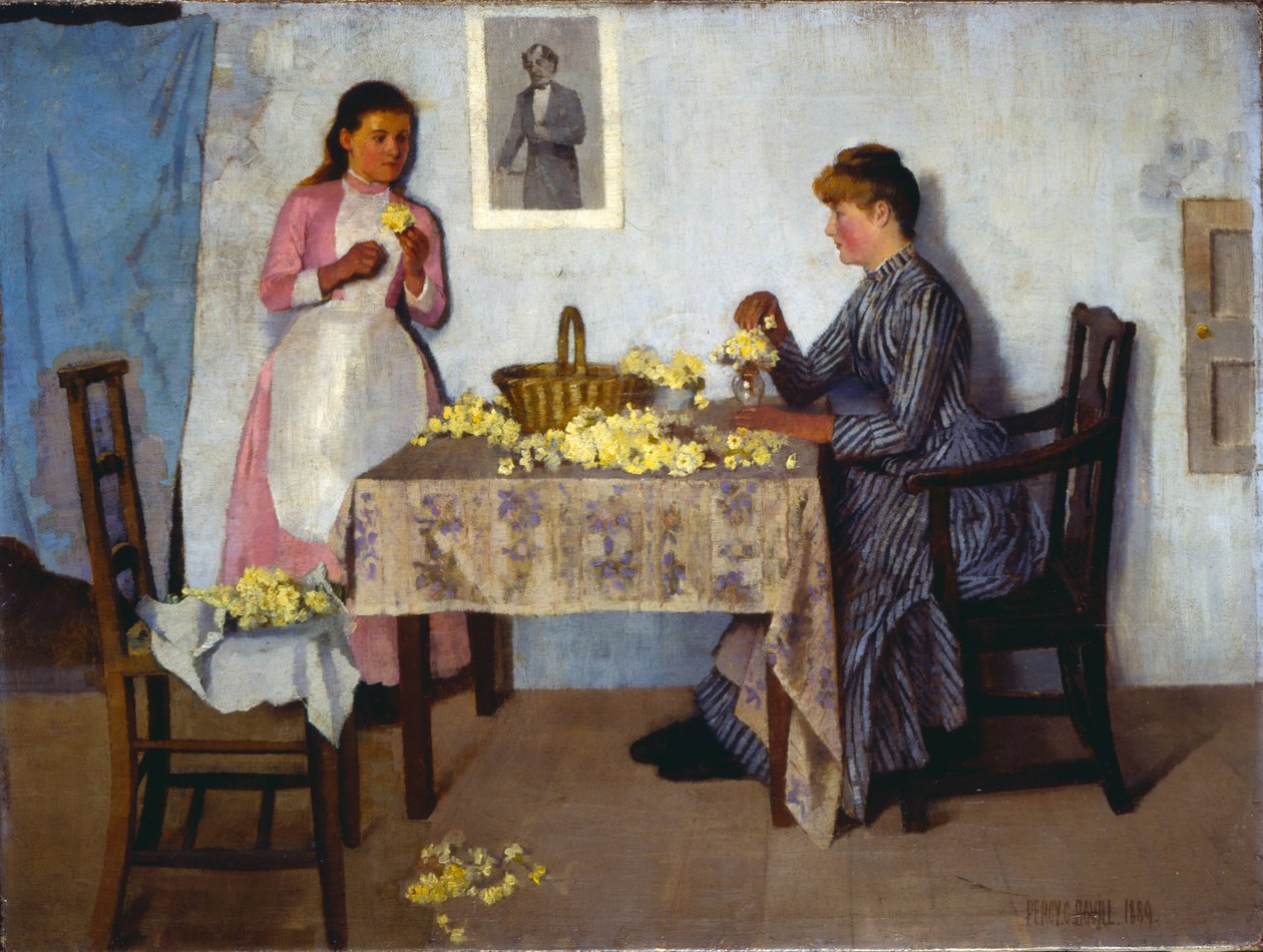 Bundle Primroses, 1889 af Percy Bovill