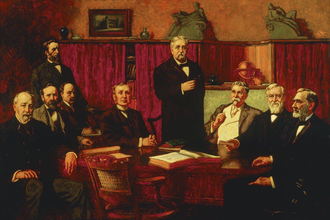 Første bestyrelse for Detroit Museum of Art, 1907 af Percy Ives