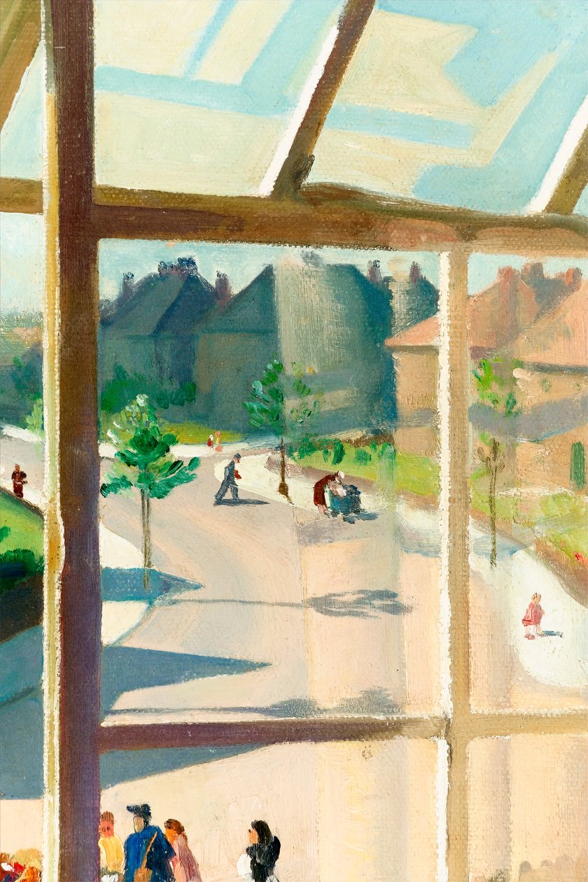Udsigt fra kunstnerens soveværelse, c.1930 olie på lærred detalje af 244506 af Percy Shakespeare