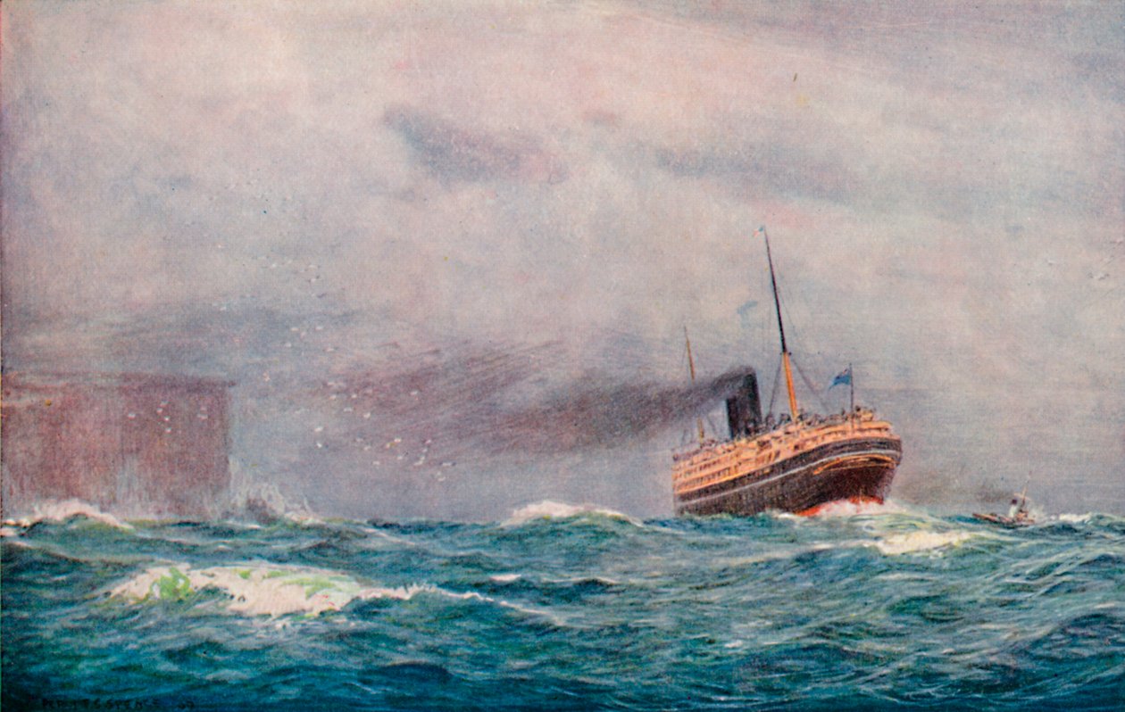 A P. & O. Steamer Outward Bound, 1913 af Percy F.S. Spence