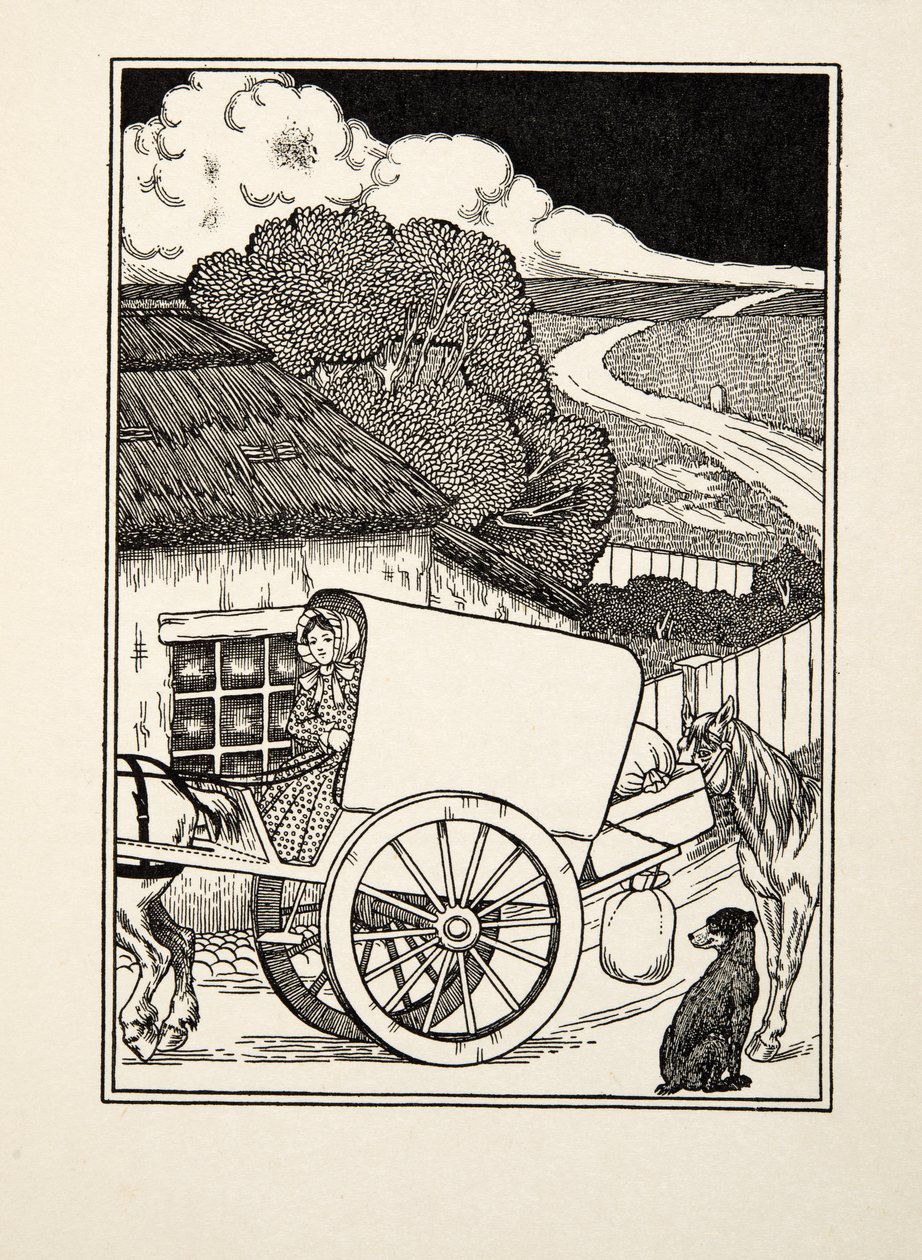 A Carriers Dog, fra A Hundred Anecdotes of Animals, pub. 1924 af Percy J. Billingshurst