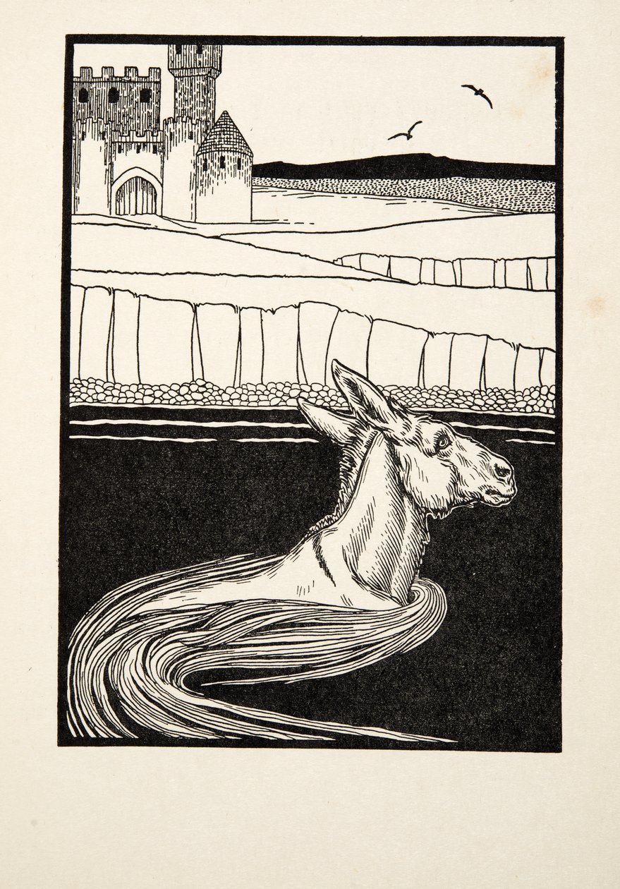 An Ass Cast Away, fra A Hundred Anecdotes of Animals, pub. 1924 af Percy J. Billingshurst