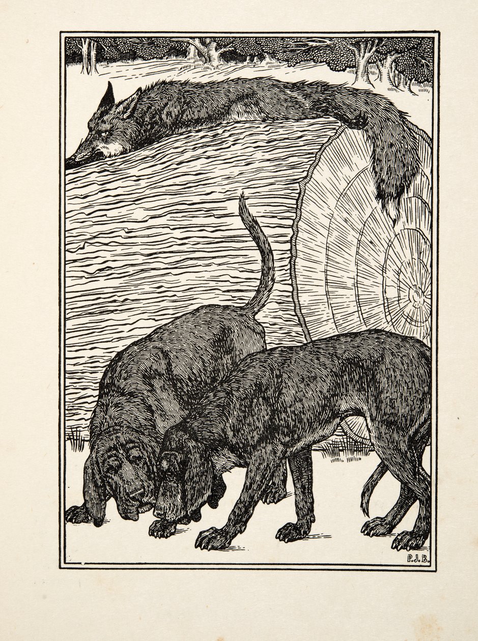 Cunning as a Fox, fra A Hundred Anecdotes of Animals, pub. 1924 af Percy J. Billingshurst