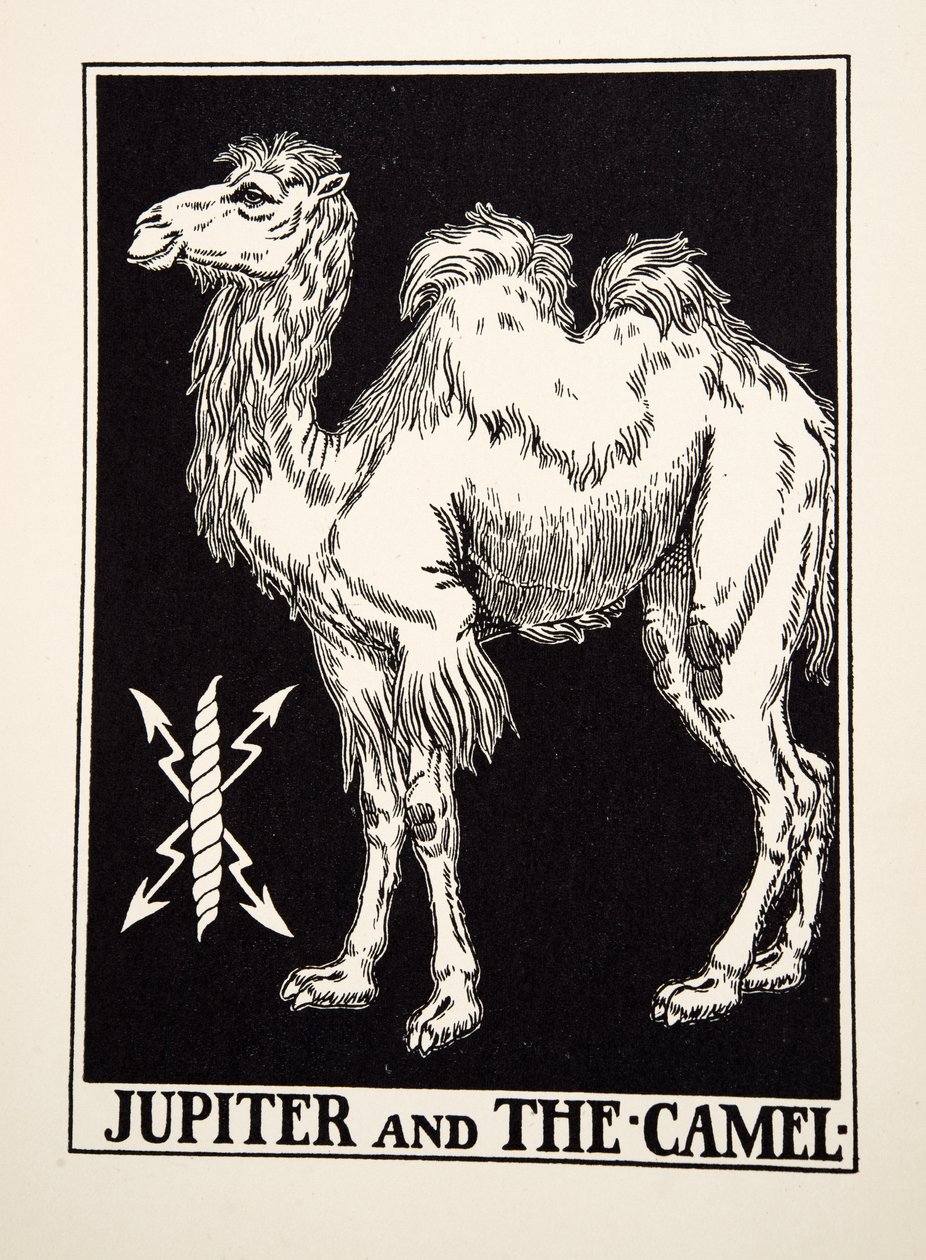 Jupiter and the Camel, fra A Hundred Fables of Aesop, pub.1903 af Percy J. Billingshurst