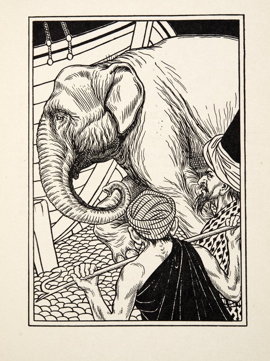 Ædle udholdenhed, fra A Hundred Anecdotes of Animals, udg. 1924 af Percy J. Billingshurst