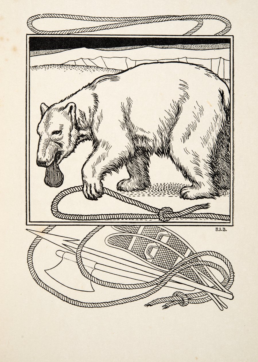 Sagacious Bruin, fra A Hundred Anecdotes of Animals, pub. 1924 af Percy J. Billingshurst