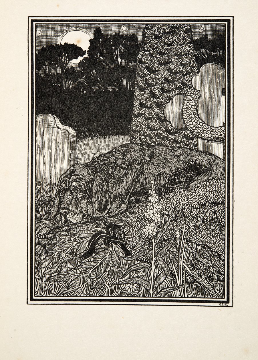 The Dog of Montargis, fra A Hundred Anecdotes of Animals, pub. 1924 af Percy J. Billingshurst