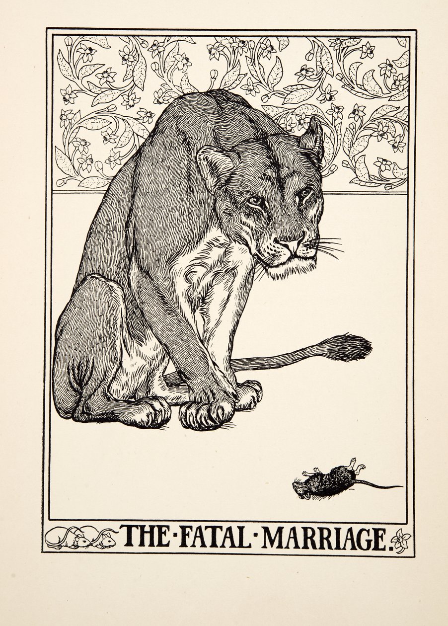 The Fatal Marriage, fra A Hundred Fables of Aesop, pub.1903 af Percy J. Billingshurst