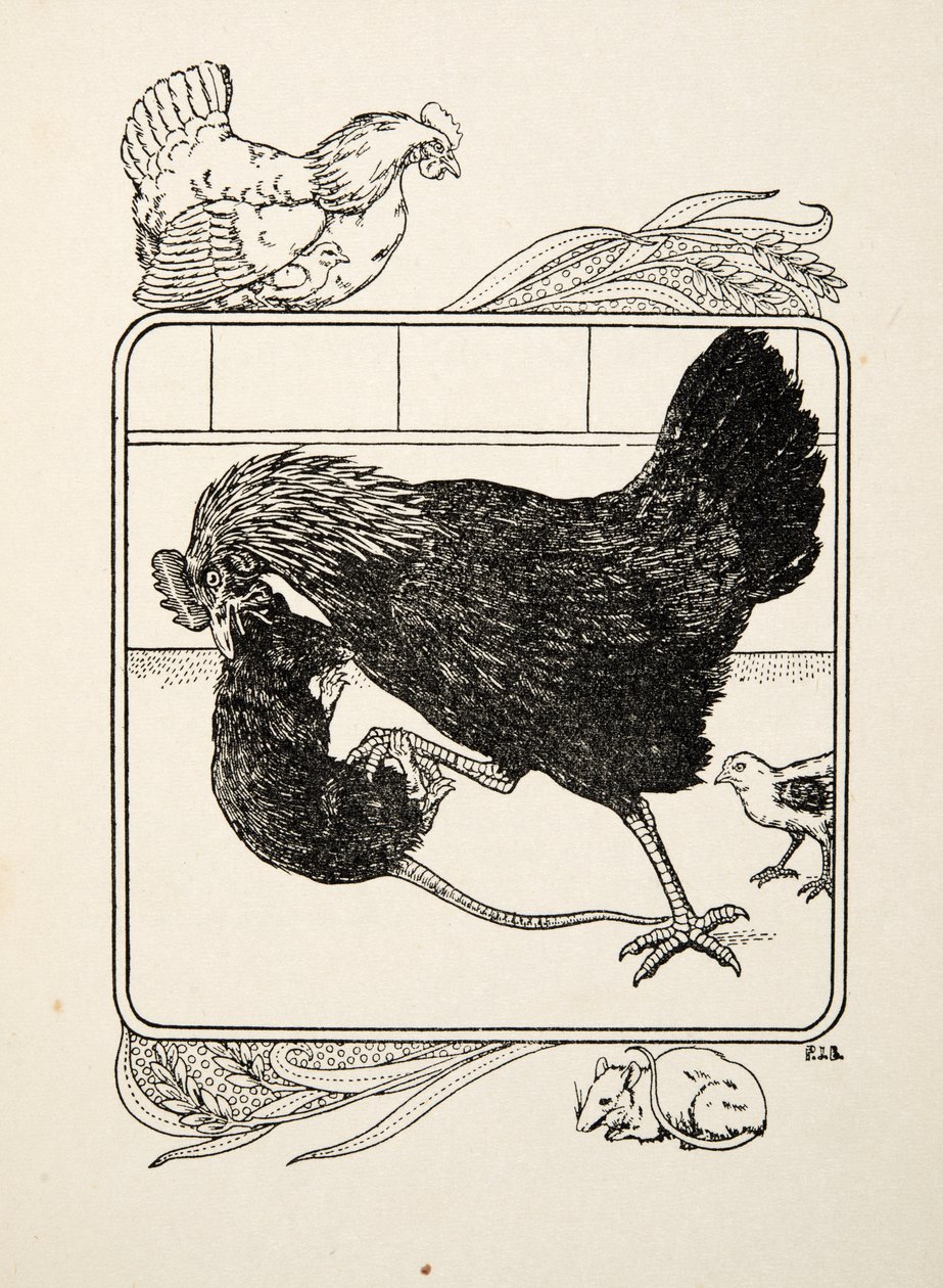 The Heroism of a Hen, fra A Hundred Anecdotes of Animals, pub. 1924 af Percy J. Billingshurst