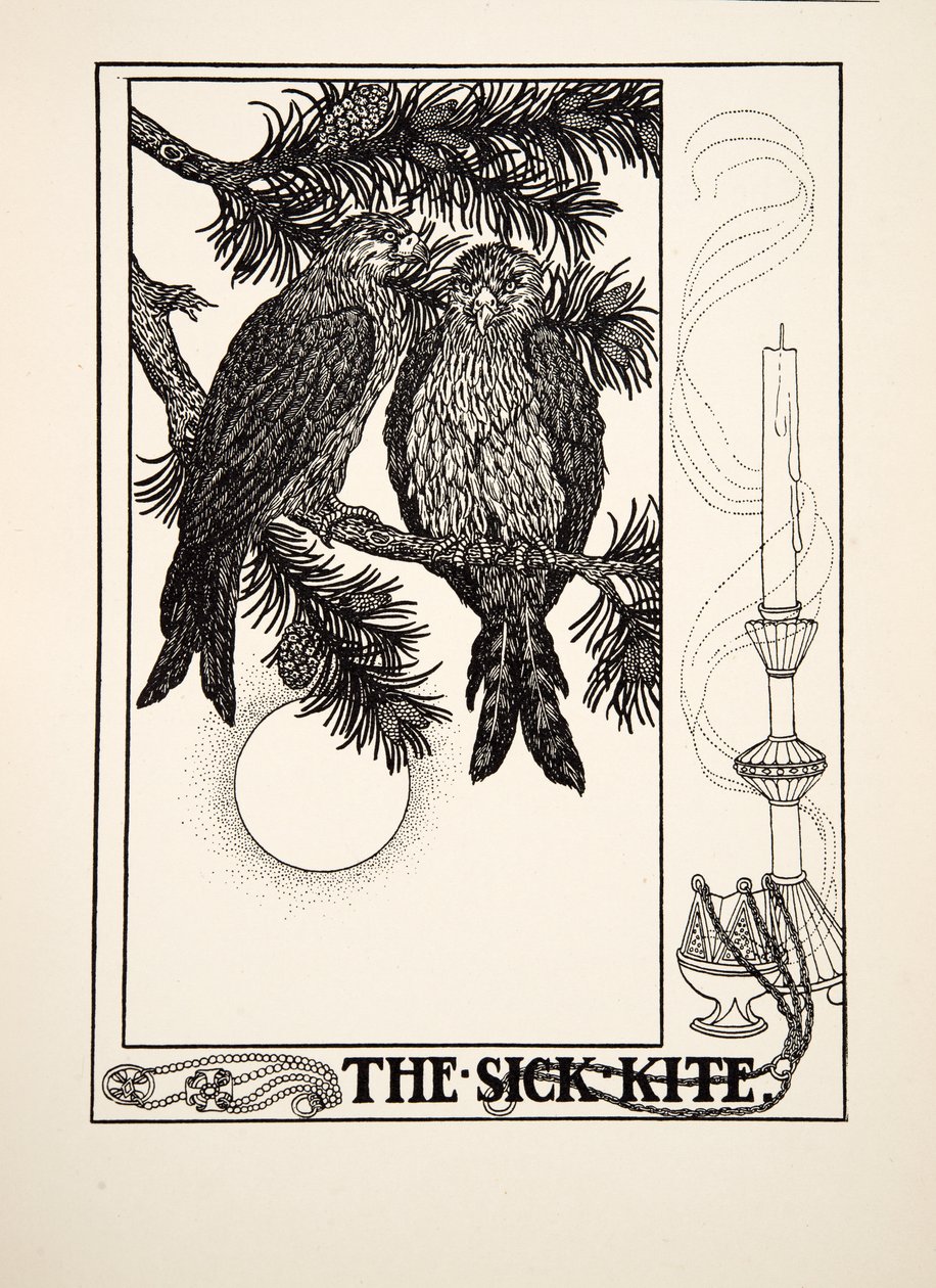 The Sick Kite, fra A Hundred Fables of Aesop, pub.1903 af Percy J. Billingshurst