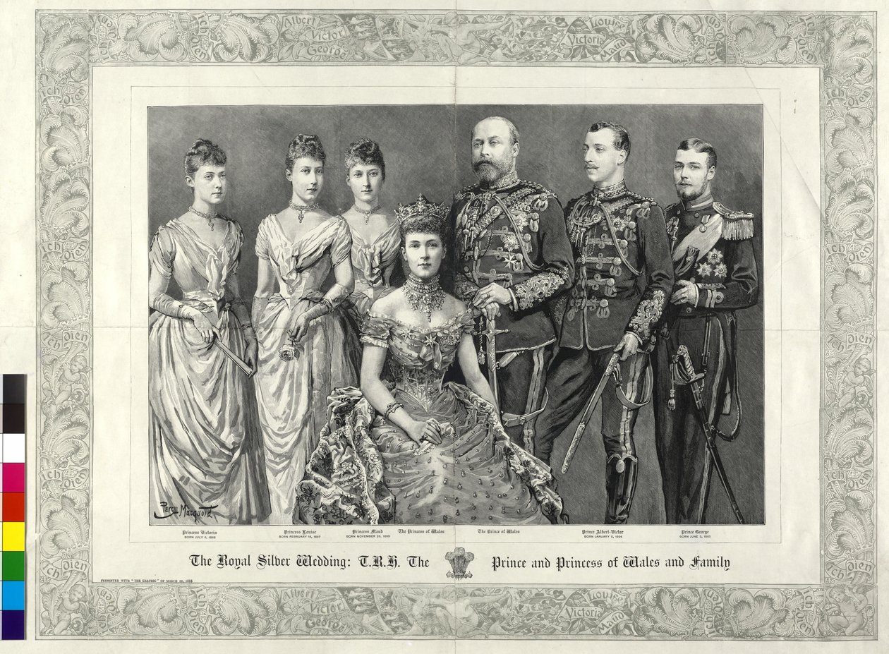 Den senere konge af England Britisk kongefamilie 1888 af Percy Macquoid