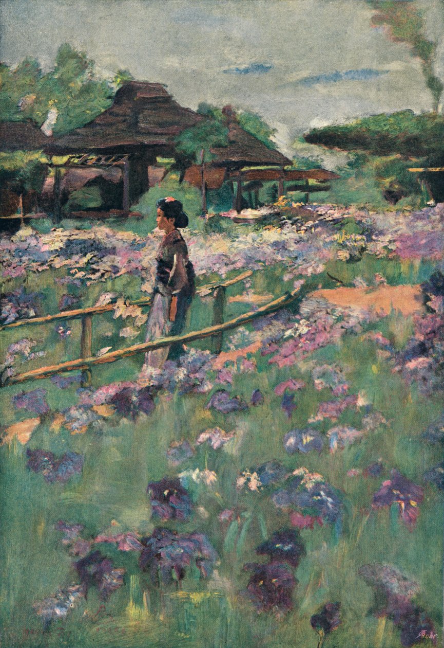 Et maleri med japansk tema, 1898 af Percy Sturdee