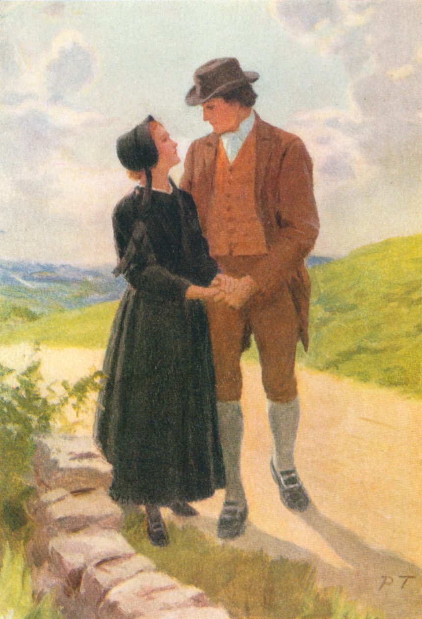 Illustration til Adam Bede af George Eliot (farvelitografi) af Percy Tarrant