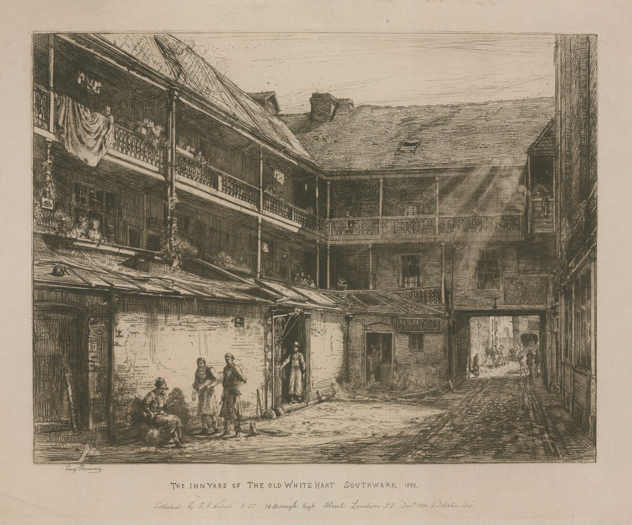 The Old White Hart, Southwark af Percy Thomas